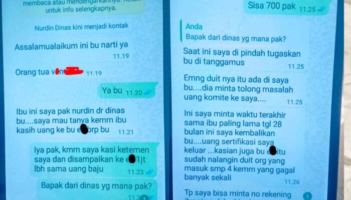 Modus Berkedok dari Dinas, EY Diduga Tipu Warga Jutaan Rupiah Janjikan Masuk SMP di Luar Zona