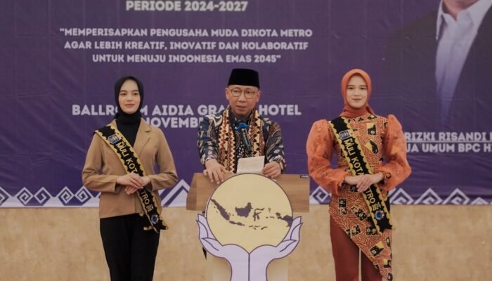 Pelantikan Hipmi Metro, RMD Dorong Pengusaha Lokal Kuasai Nilai Tambah Komoditas Daerah