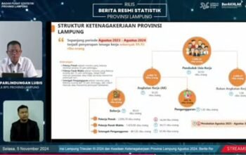 BPS Lampung: Tenaga Kerja Paruh Waktu – Setengah Penganguran Meningkat, Pekerja Penuh Waktu Menurun