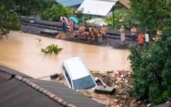 Banjir Bandarlampung, Akses Terputus dan Dua Korban Jiwa