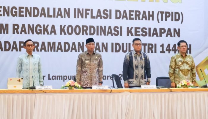Ketua DPRD Lampung Ikuti High Level Meeting Hadapi Ramadhan dan Idulfitri