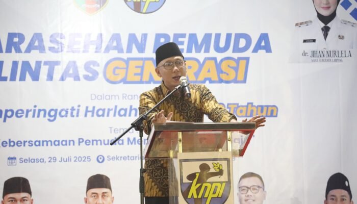 Harlah KNPI Ke-52, Gubernur Lampung Ajak Pemuda Berperan Aktif dalam Pembangunan Ekonomi