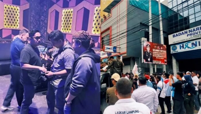 Massa Geruduk Kantor BNNP Lampung, Dituding Tebang Pilih Kasus Narkoba HIPMI