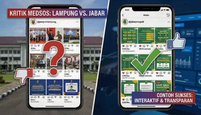 Warga Kecewa, Medsos Pemprov Lampung tak Transparan Seperti Jabar