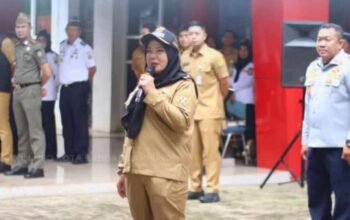Walikota Eva Dwiana Pimpin Apel Satgas OPD Dishub Bandar Lampung
